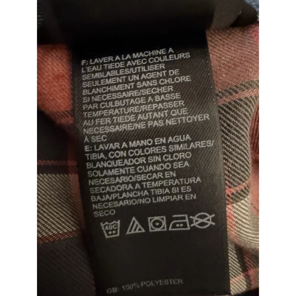 The North Face Shirt Mens Size XL Red Gray‎ Plaid Flannel Button Up Long Sleeve